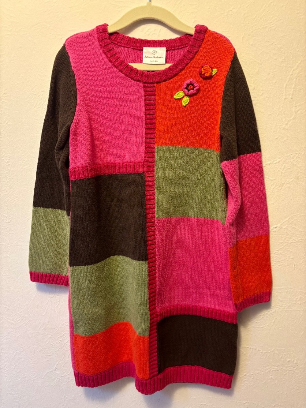 Hanna Andersson Cotton Knit Dress (size 6-7)